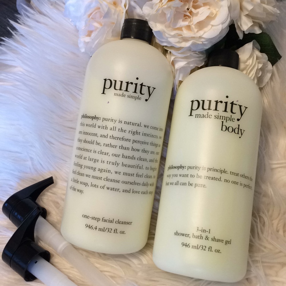COPY - Philosophy face & body wash set with pumps. Brand new bottles.